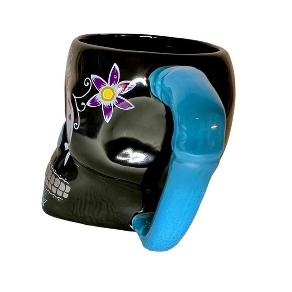 Day Of The Dead Calavera Figural Mug Sugar Skulls 17oz Coffee Mug New - Picture 4 of 8